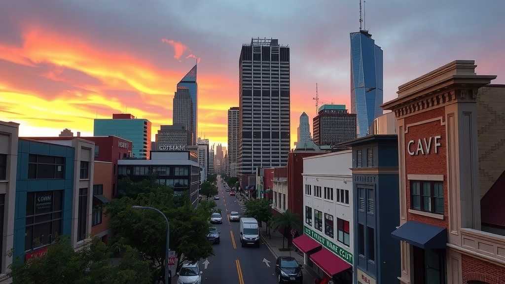 el-horizonte-del-condado-de-clark-durante-el-atardecer