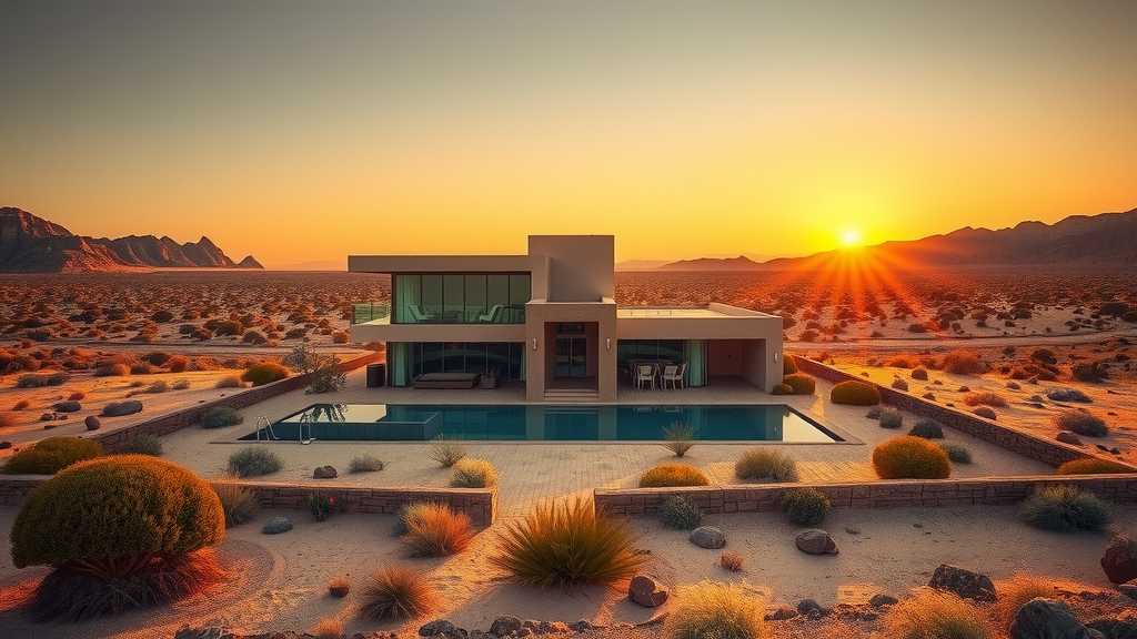 mansion-lujosa-con-reflejo-del-atardecer