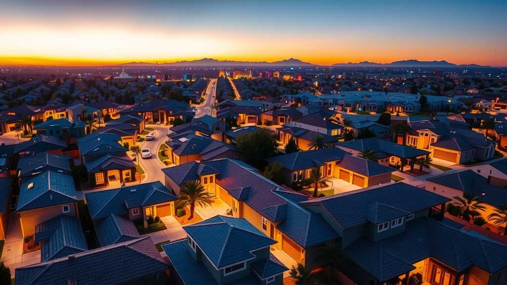 vista-aerea-de-casas-en-las-vegas-al-atardecer