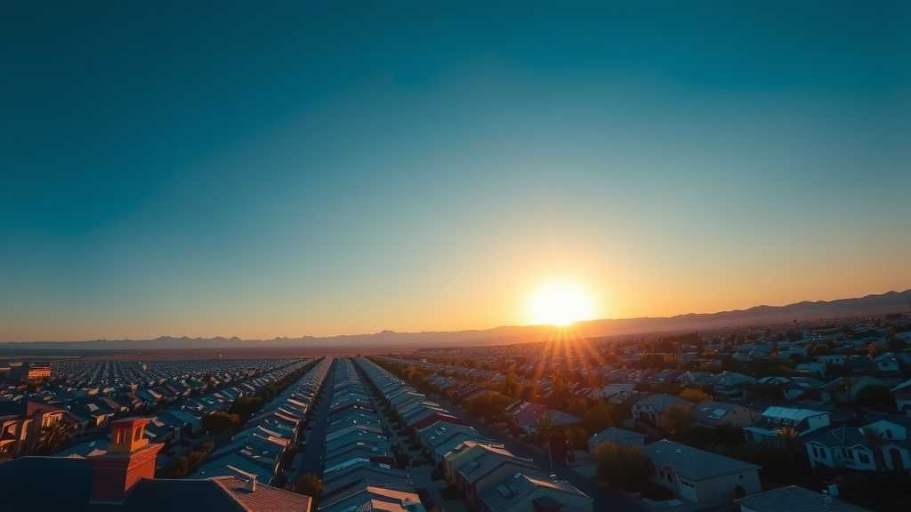 vista-aerea-de-un-barrio-suburbano-de-las-vegas-al-atardecer