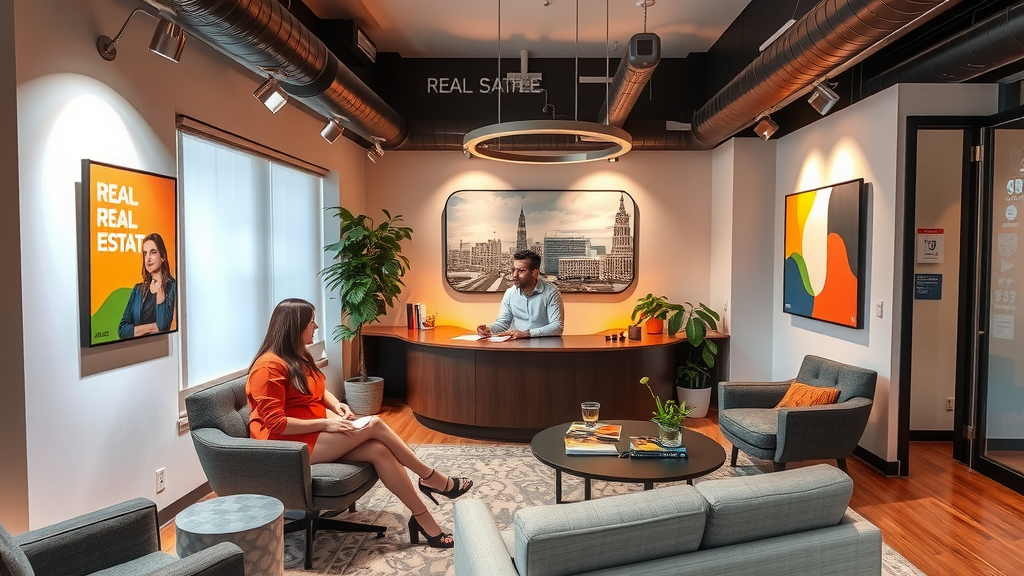 Las vegas real estate office scene