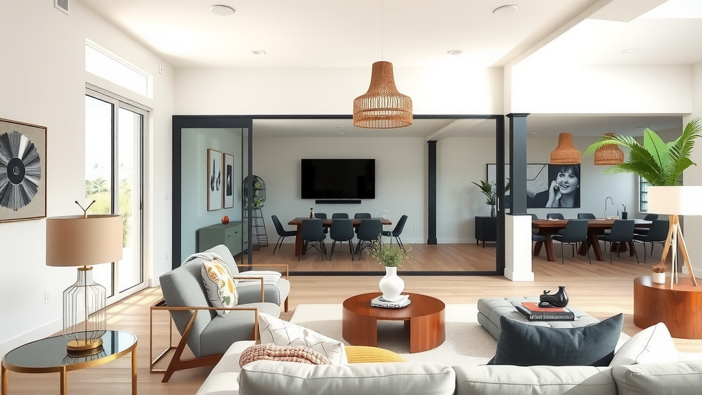 Modern renovated home interior