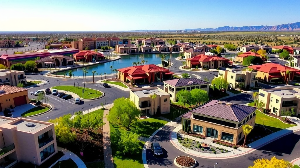 Summerlin west neighborhood in las vegas with modern houses