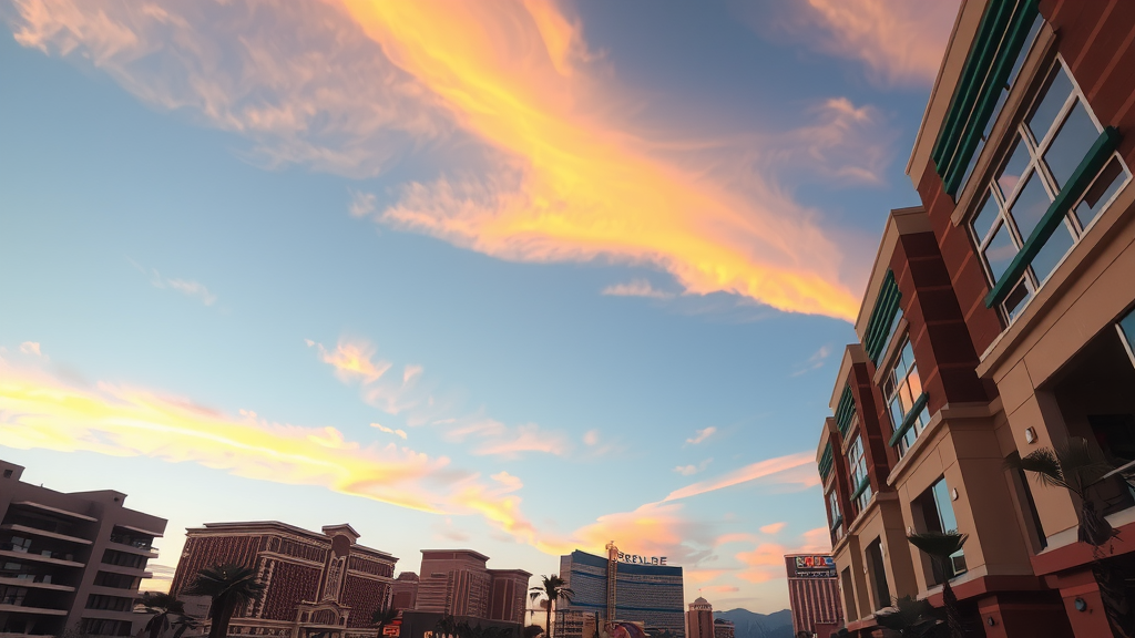 Condos en las vegas con un cielo despejado