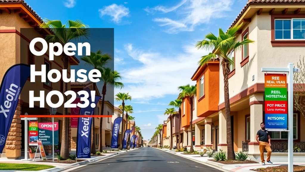 Las vegas neighborhood and open house event