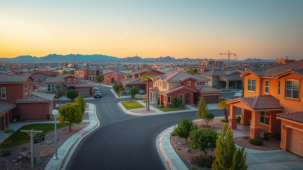 Vecindario en las vegas con casas nuevas y en construcciyn
