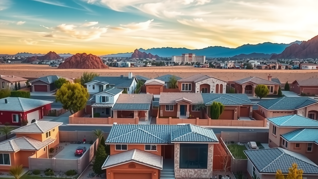 Barrio residencial en las vegas