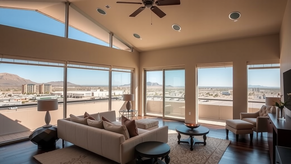 Interiores de una casa moderna en Las Vegas