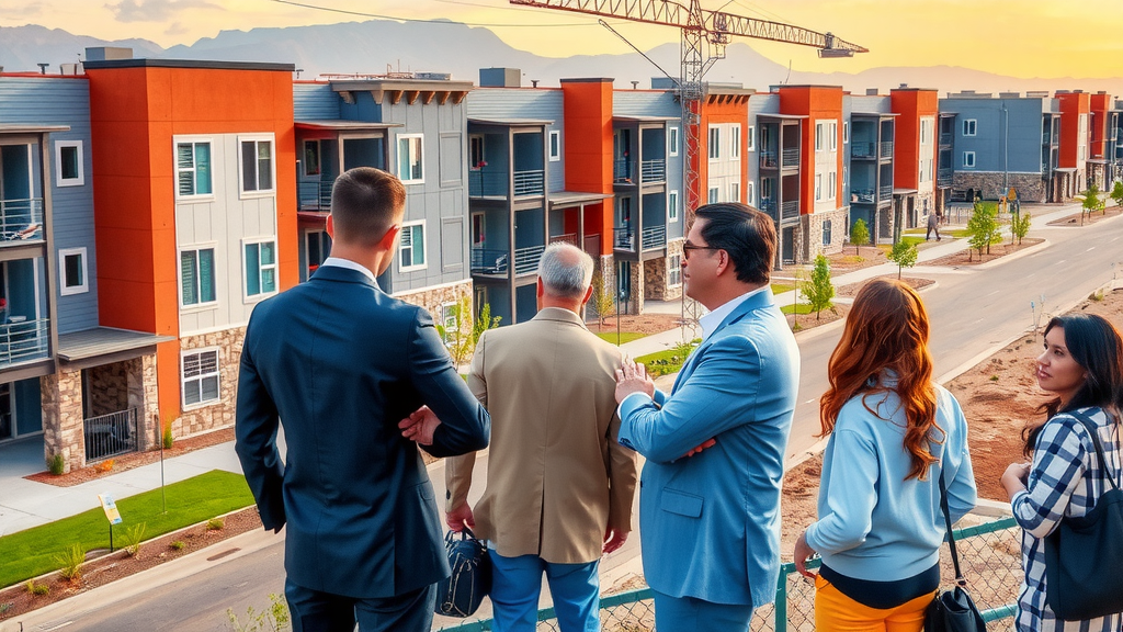 Inversionistas en un barrio emergente de Las Vegas.