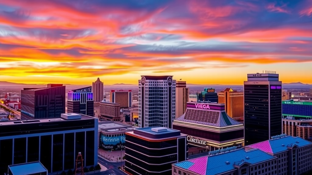 Las vegas skyline showing growth in real estate