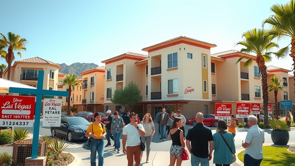 Modern las vegas real estate market scene