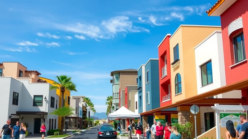 Real estate market scene in las vegas