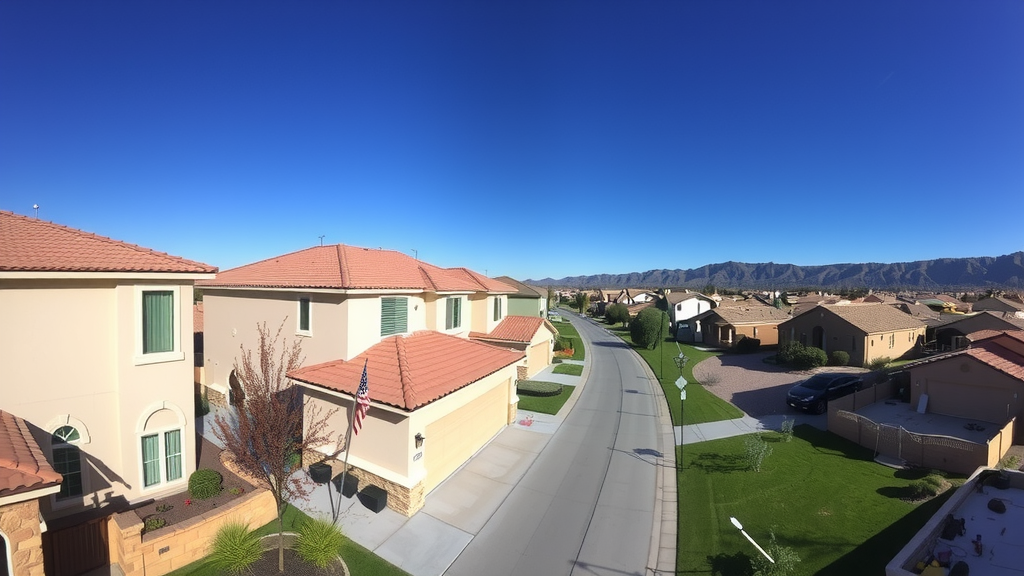 Vecindario moderno en las vegas