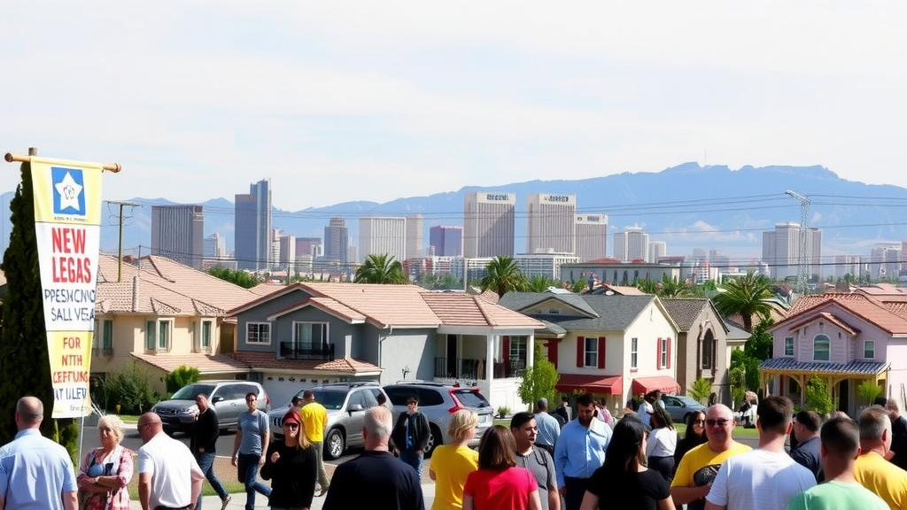 Vibrant las vegas housing market scene