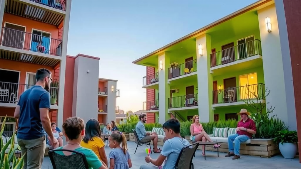 Ambiente de un condominio moderno en Las Vegas.