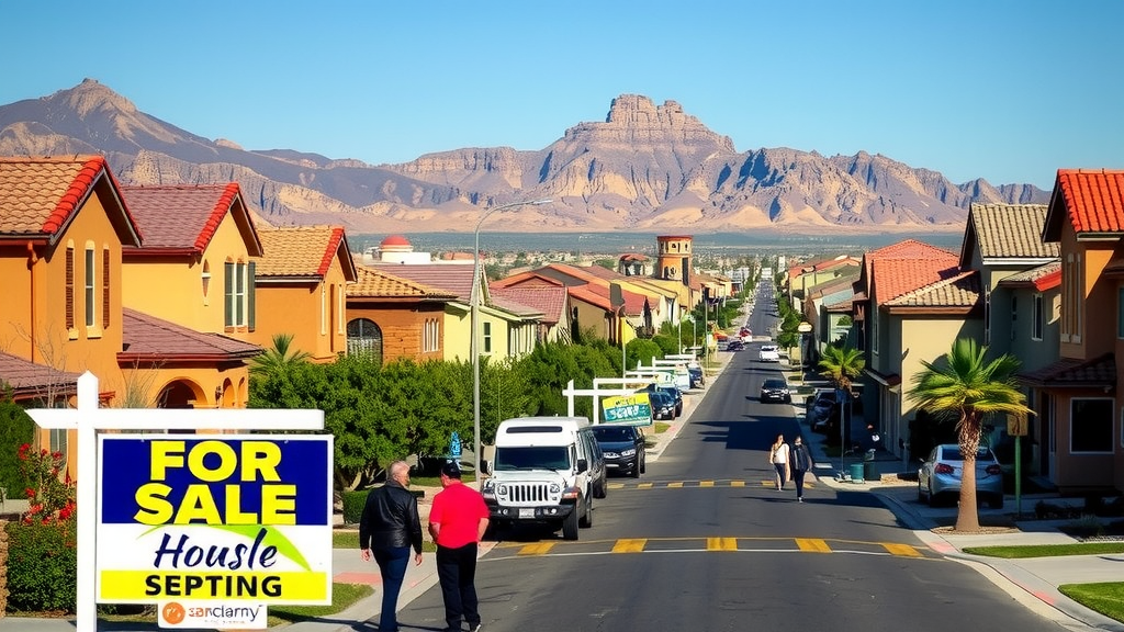 Busy las vegas real estate market shopping day