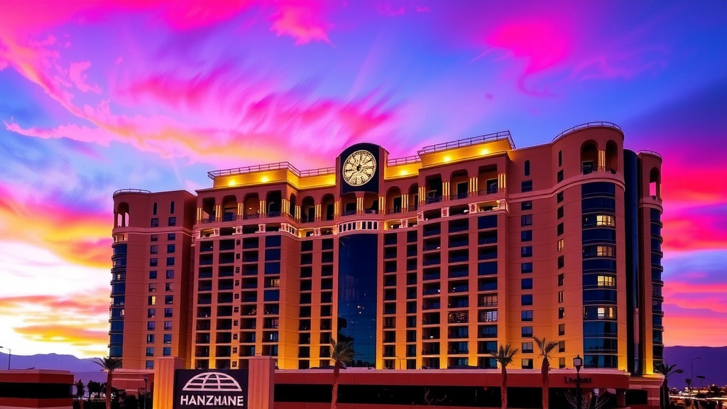 Condominio en las vegas al atardecer