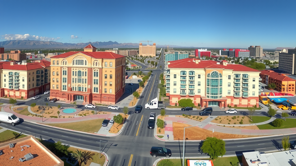Desarrollos residenciales en el centro de Las Vegas.