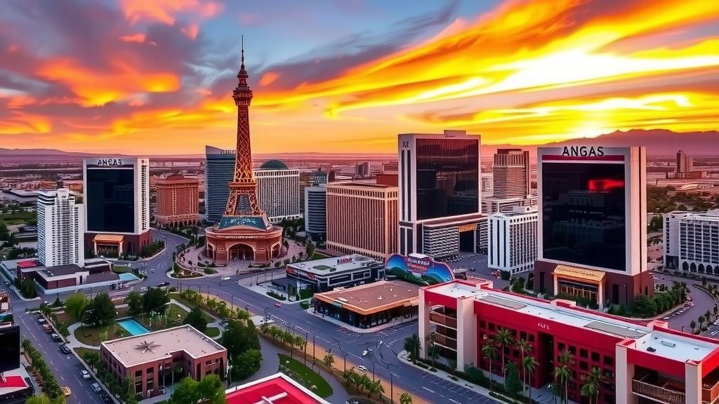 Las vegas skyline with new developments