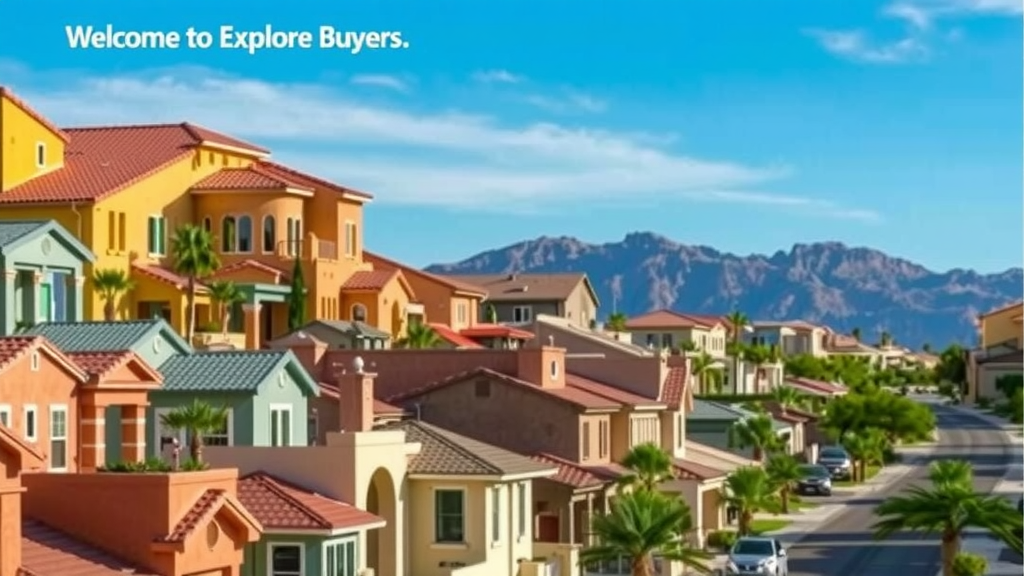 Vibrant residential neighborhood in las vegas