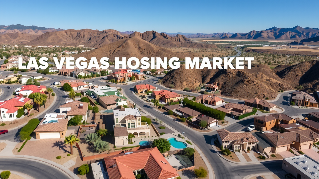 Aerial view of diverse homes in the Las Vegas housing market.