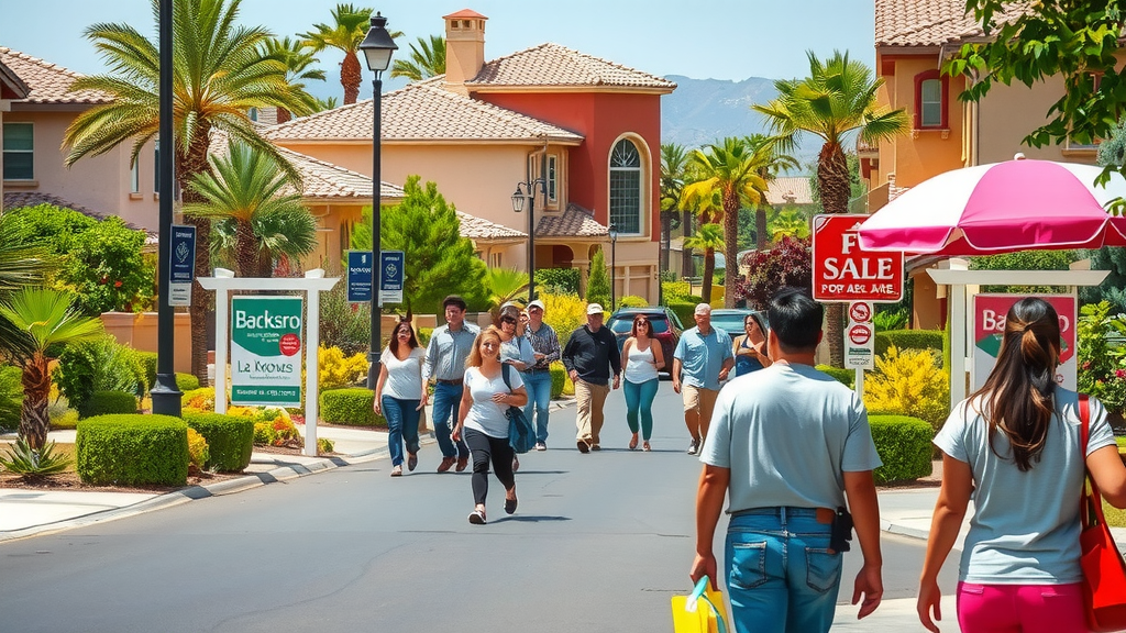 Families exploring real estate opportunities in Las Vegas.
