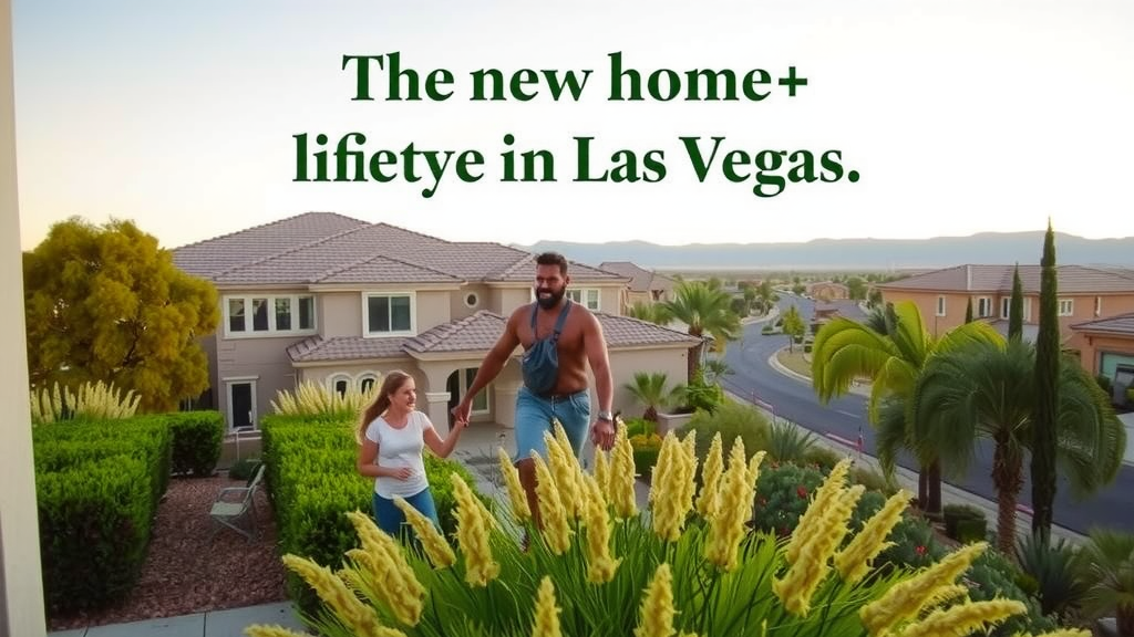 Family enjoying their home in a Las Vegas suburb.