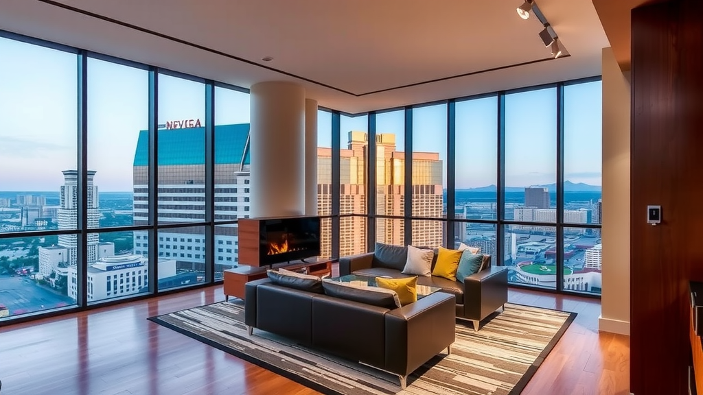 Modern Las Vegas condo interior.
