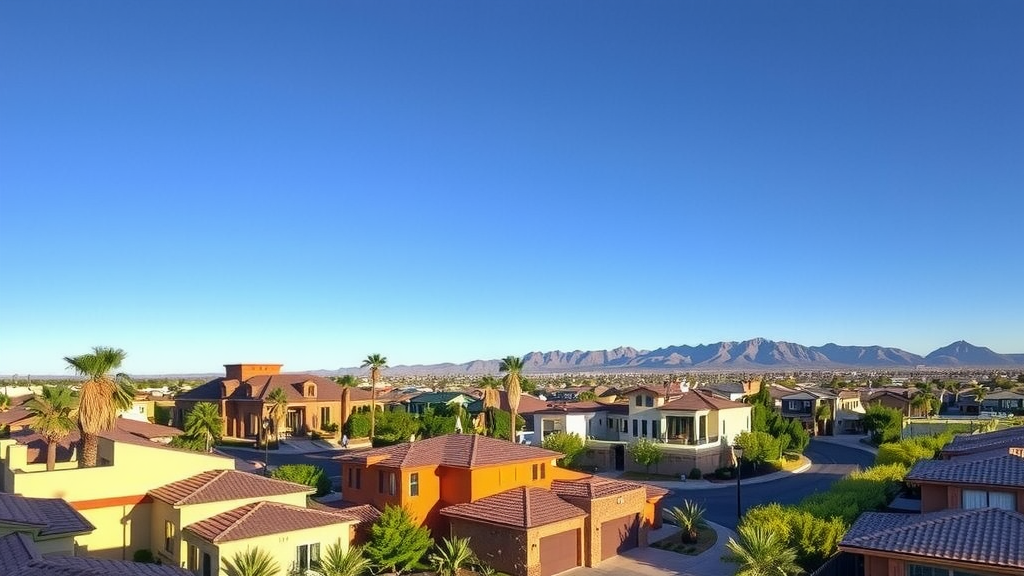 Modern luxury homes in las vegas neighborhood