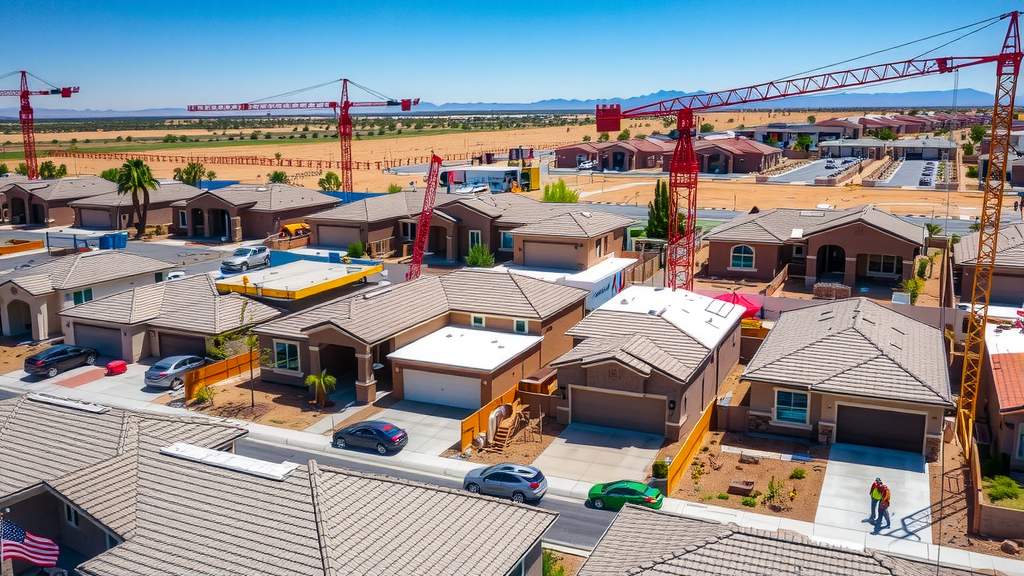 New housing developments in a Las Vegas suburb.