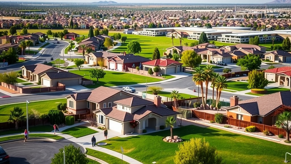 Residential neighborhood in North Las Vegas.